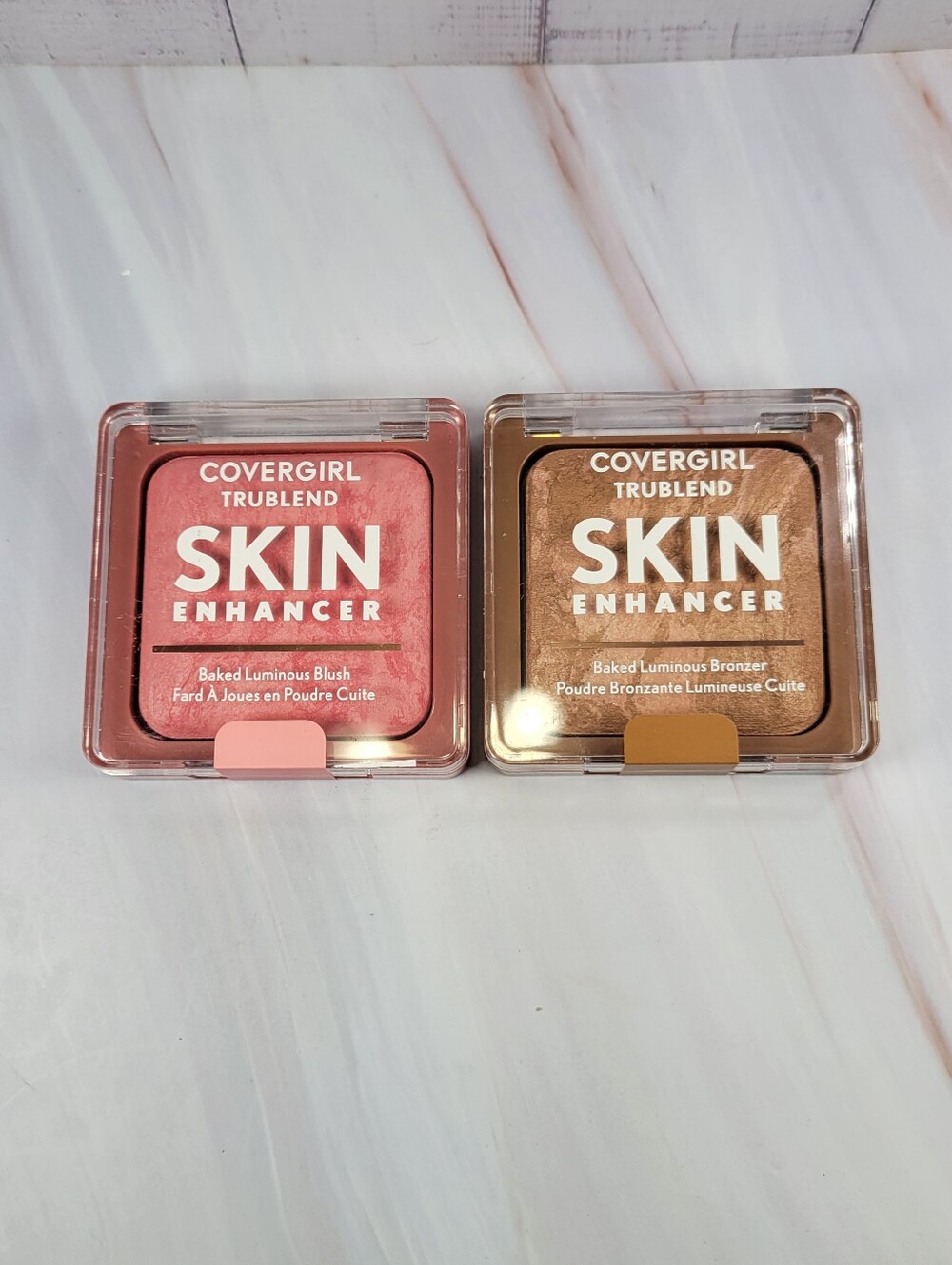 CoverGirl TruBlend Skin Enhancer Baked Luminous Blush & Bronzer Bundle NEW!